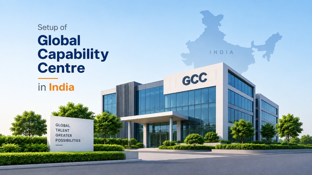 Illustration of setting up a Global Capability Centre in India
